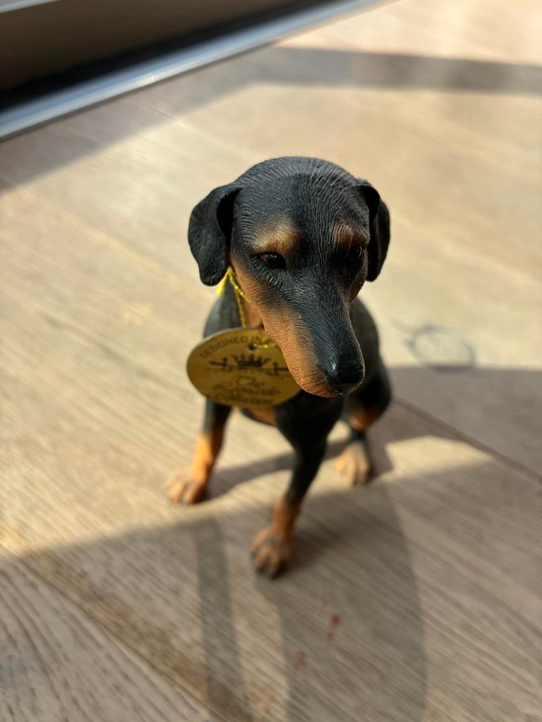 Beeldje doberman, Verzamelen, Ophalen, Zo goed als nieuw, Beeldje of Figuurtje