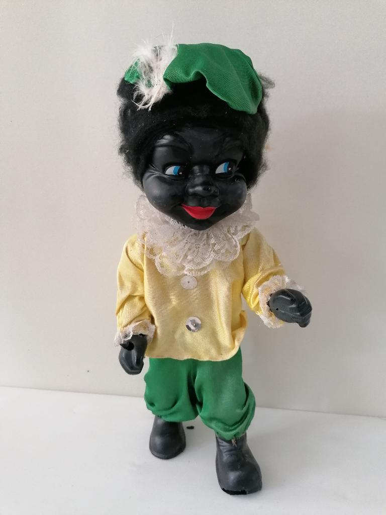 40 cm hoge Zwarte Piet pop, Antiek en Kunst, Ophalen of Verzenden
