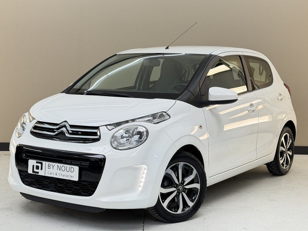 Citroën C1 1.0 e-VTi Shine, 70PK, 2017, Airco, Bluetooth au, Auto's, Voorwielaandrijving, Stof, Gebruikt, 4 stoelen