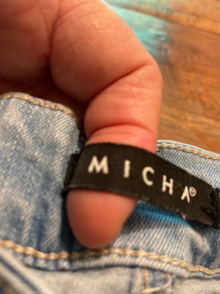 Micha Jeans Dames Maat 46 - Comfortabele Pasvorm, Ophalen of Verzenden, Gedragen, Blauw, Overige jeansmaten