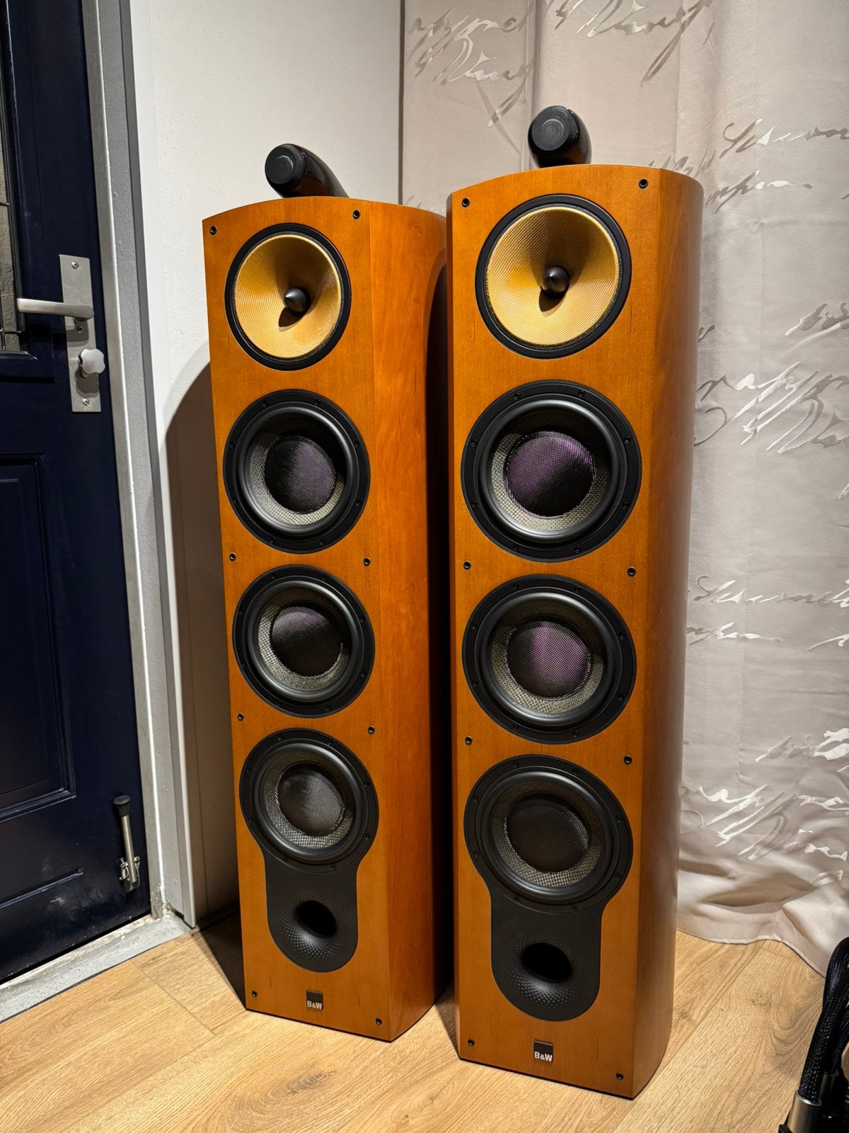 Mooie B&W 803D Diamond Luidsprekers - Cherrywood, Audio, Tv en Foto, Luidsprekers, 150 watt of meer, Vloerstaande luidspreker