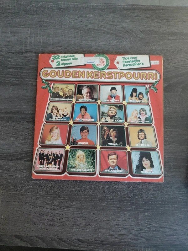 Gouden Kerstpourri - 2 elpees met 32 originele hits, Gebruikt, Kerst, Ophalen of Verzenden, Inclusief boekje