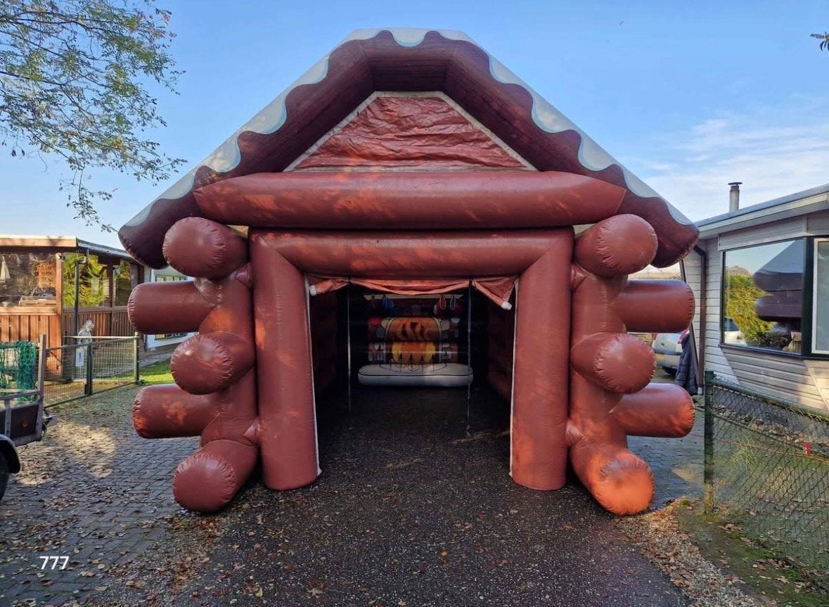Te huur opblaasbare blokhut/Après-ski/feesttent/Oktoberfest, Ophalen, Gebruikt
