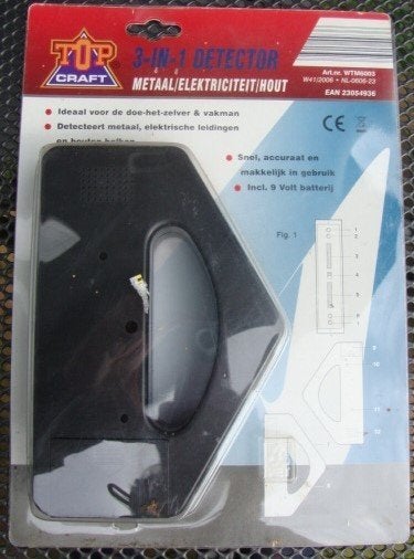 TOP CRAFT 3-in-1 Detector: Metaal/Elektriciteit/Hout - nieuw, Ophalen of Verzenden, Nieuw