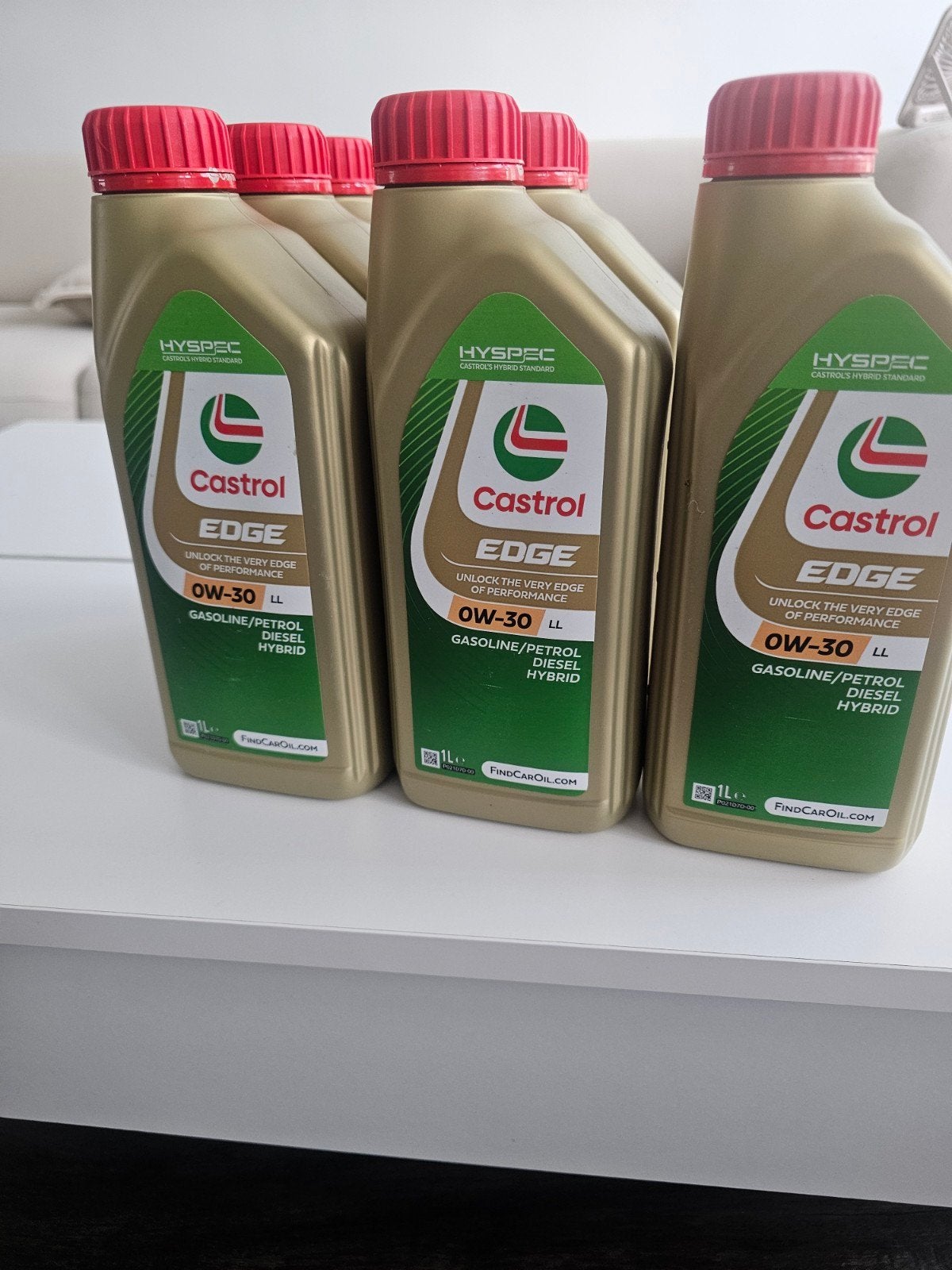7x Castrol EDGE 0W-30 LL Motorolie 1 Liter Flessen, Ophalen of Verzenden