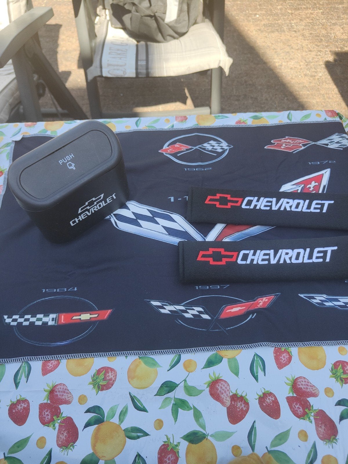 Chevrolet asbak en gordelhoezen nieuw ongebruikt, Ophalen of Verzenden, Nieuw
