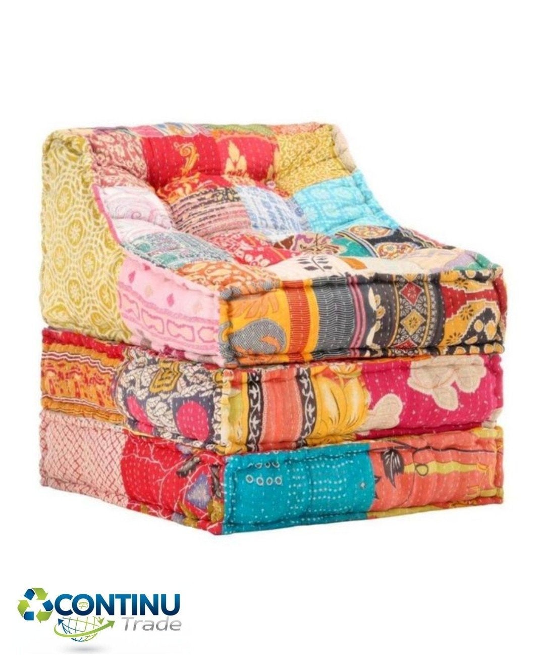 NIEUW Tuinkussen, poef ligbed multi-color 70x60 cm, Venlo, Nieuw, Ophalen of Verzenden, Info@habatrading.com
