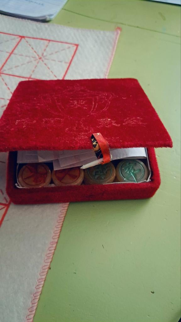 Chinees Schaakspel Xiangqi-spel, solide stukken, geen plasti, Ophalen of Verzenden