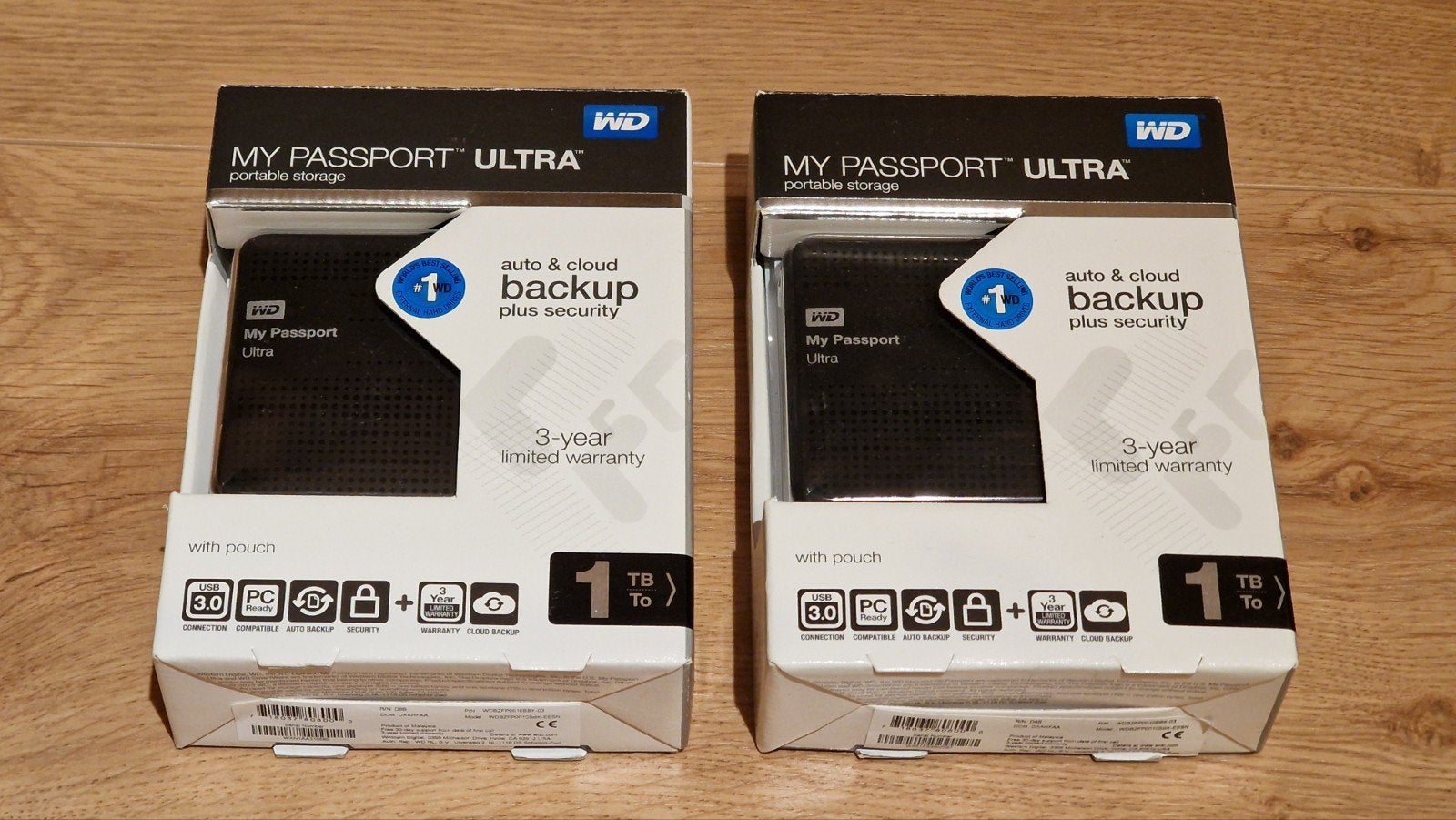 My Passport Ultra 1TB HDD (2 stuks), Computers en Software, Ophalen, HDD, Western Digital (WD), Zo goed als nieuw