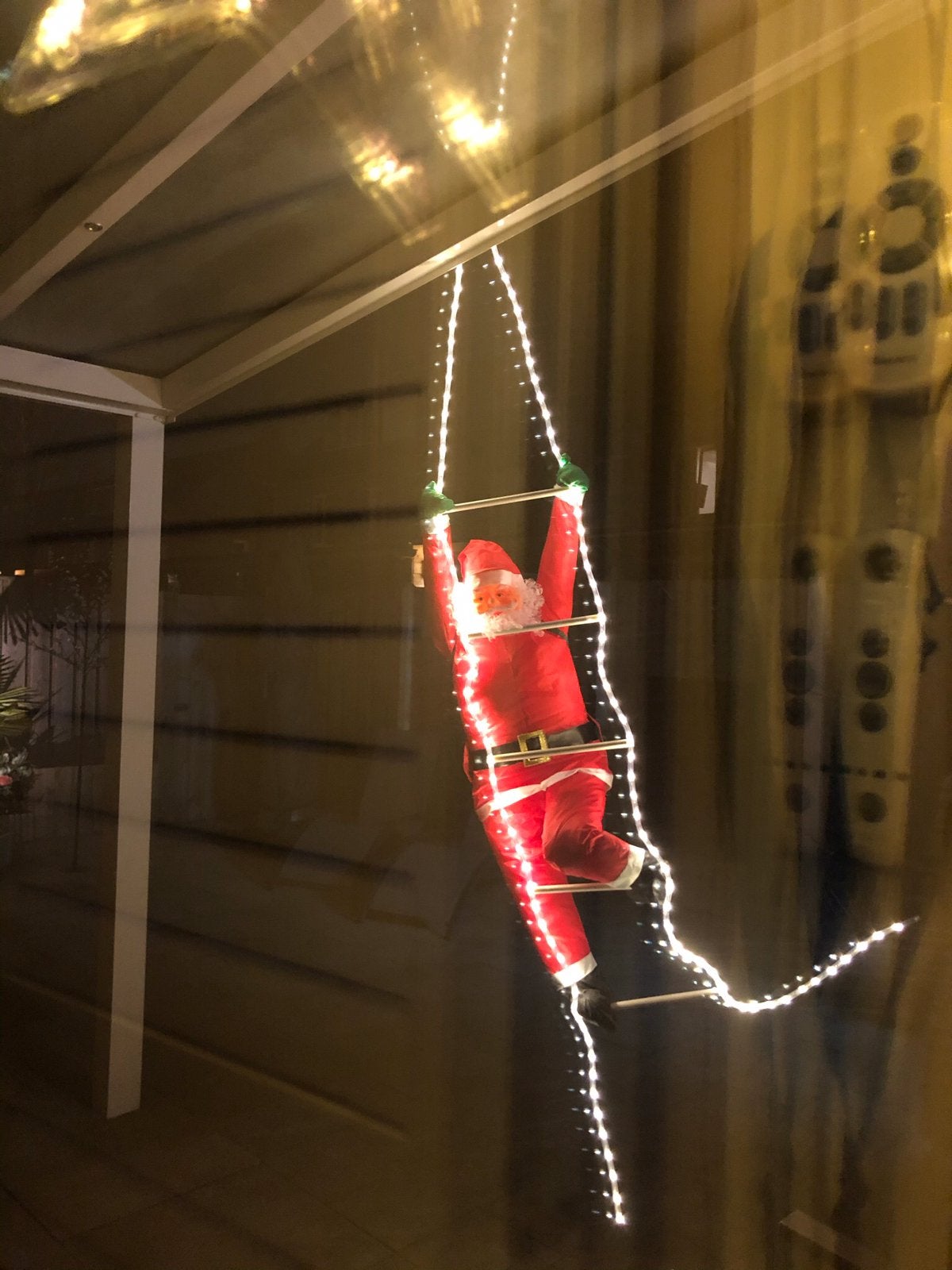 Grote kerstman met verlichting, Ophalen, Gebruikt