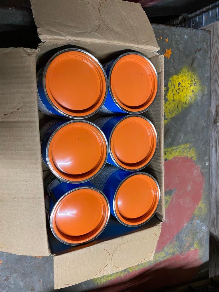 Geel / oranje / opaal wit terpentine basis, Ophalen of Verzenden, Nieuw, Wit