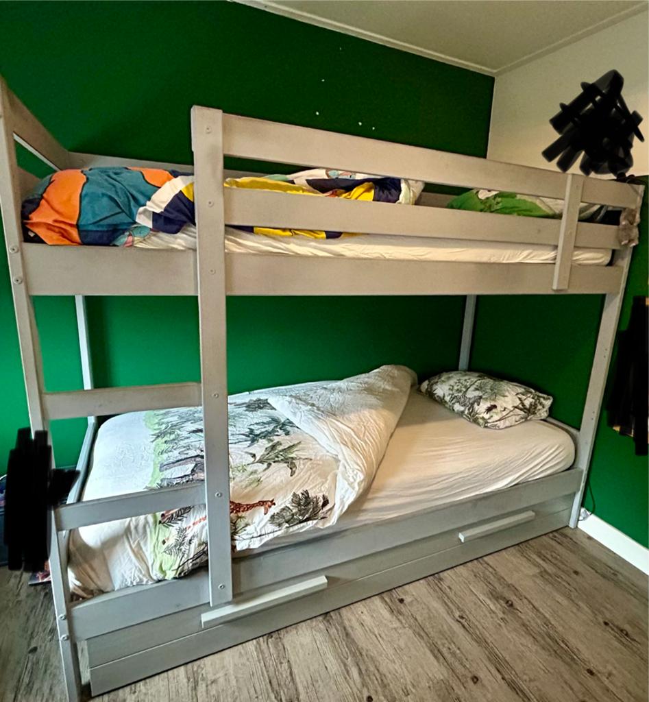 Ikea stapelbed excl lade en matrassen, Huis en Inrichting, Ophalen, Gebruikt, 90 cm, 160 tot 180 cm