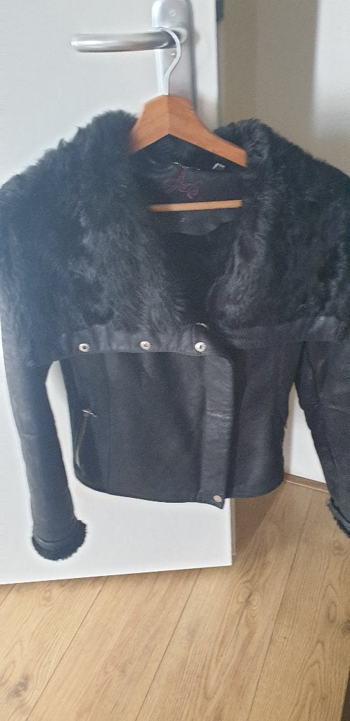 Arma leren jas, Ophalen, Zwart, Arma, Maat 34 (XS) of kleiner
