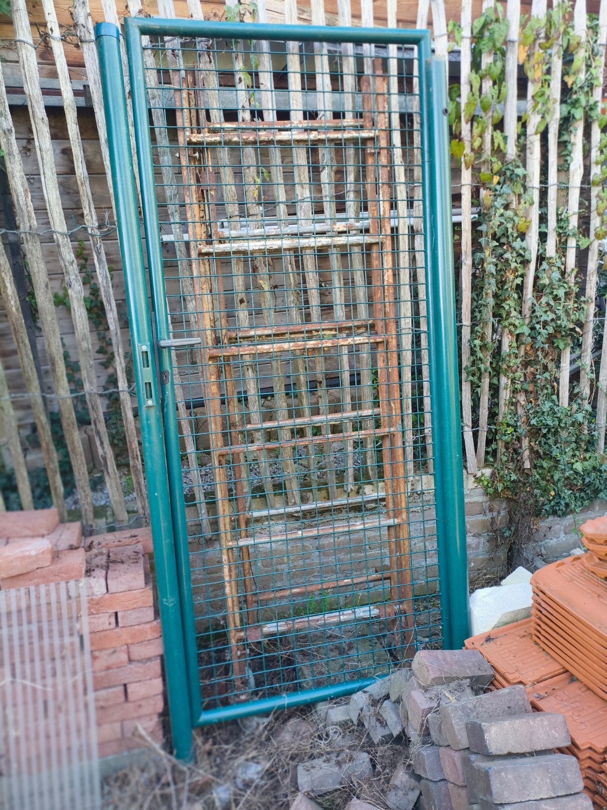 Heras tuinpoort, Tuin en Terras, Ophalen, Gebruikt, IJzer, Tuinhek