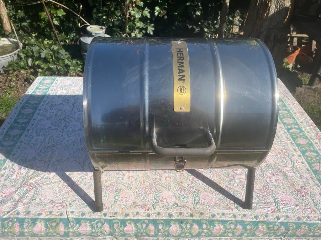Compacte RVS BBQ van Herman, Ophalen, Gebruikt
