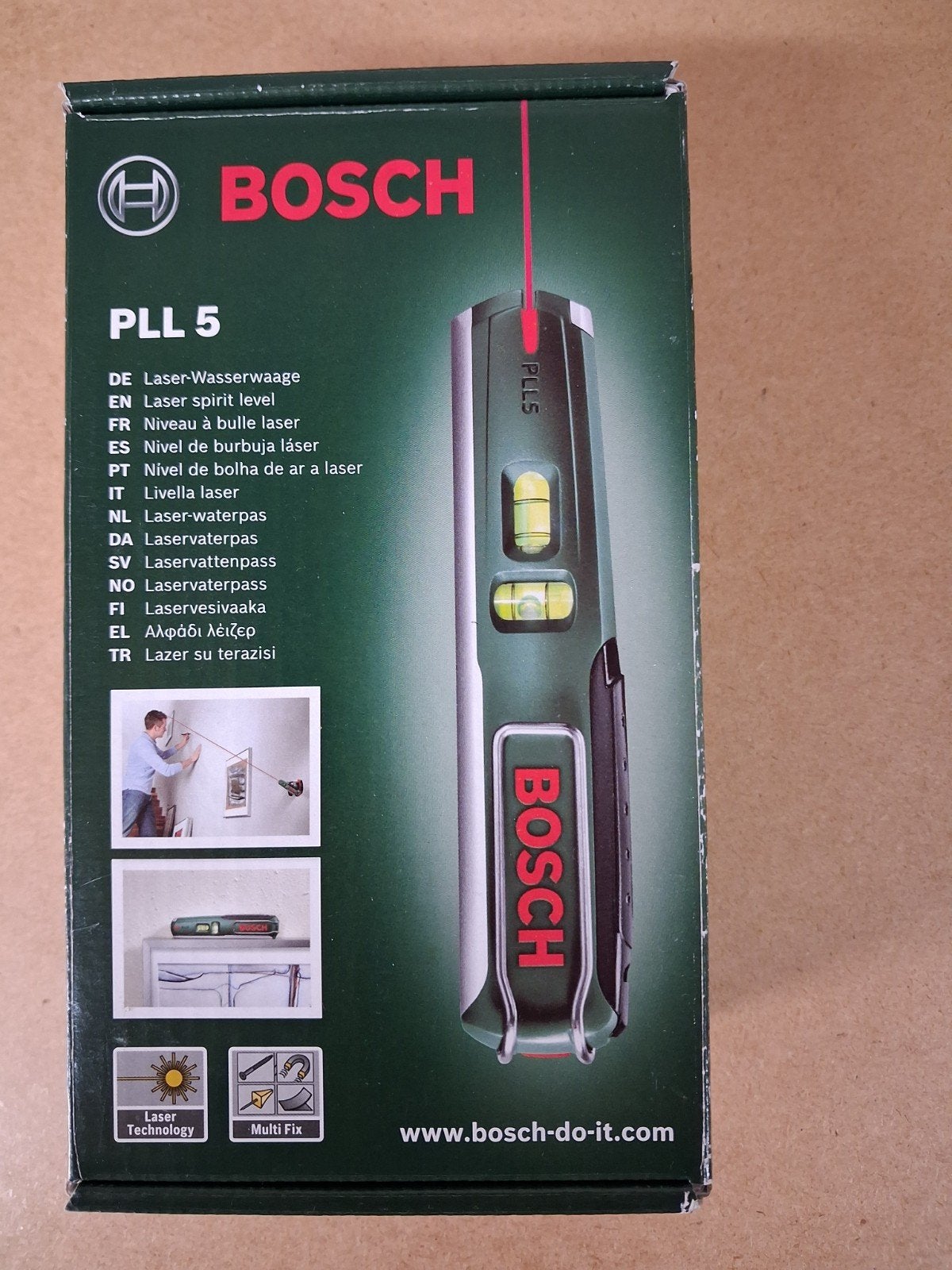 Bosch PLL 5 Laser Waterpas - Nieuw in doos, Ophalen of Verzenden, Nieuw, Overige meters