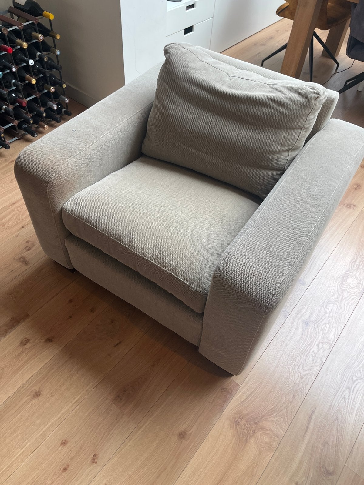 Comfortabele fauteuil vab Linteloo met lichte gebruikssporen, Ophalen, Gebruikt, Stof, 75 tot 100 cm