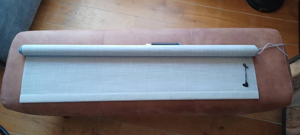 4 rolgordijnen vt wonen grijs/taupe, Huis en Inrichting, Stoffering | Gordijnen en Lamellen, Gebruikt, 200 cm of meer, Grijs, Overige kleuren
