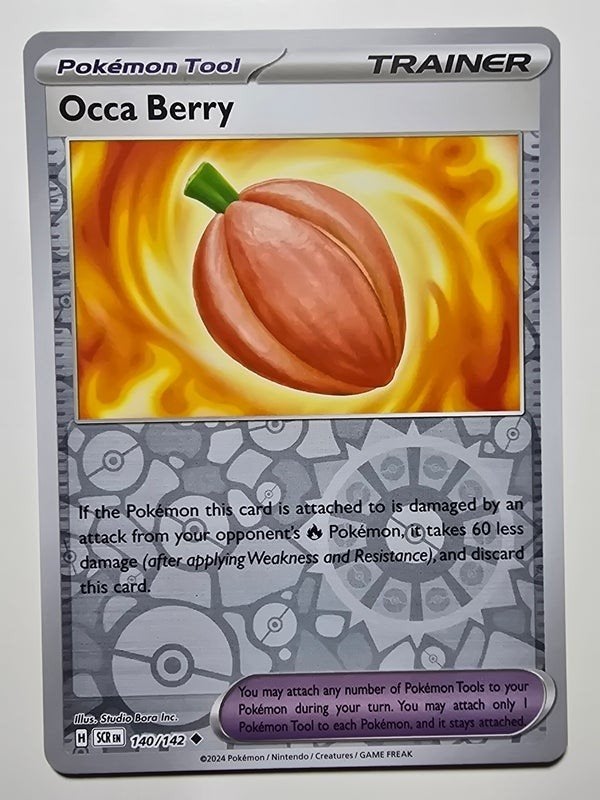 OCCA BERRY (STELLAR CROWN 140/142) (REVERSE HOLO) (TRADING C, Verzenden, Zo goed als nieuw