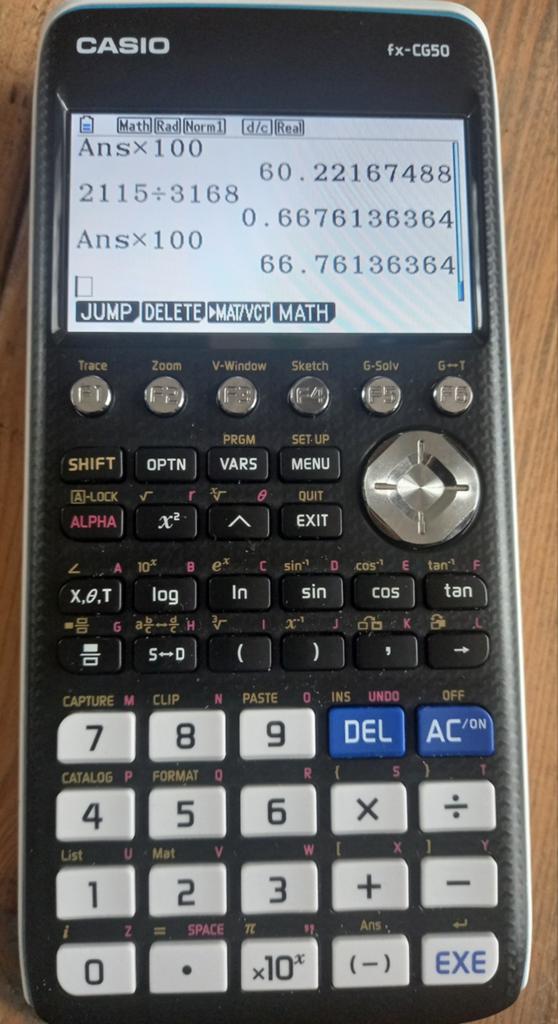 Casio fx-CG50 grafische rekenmachine, Ophalen of Verzenden, Grafische rekenmachine
