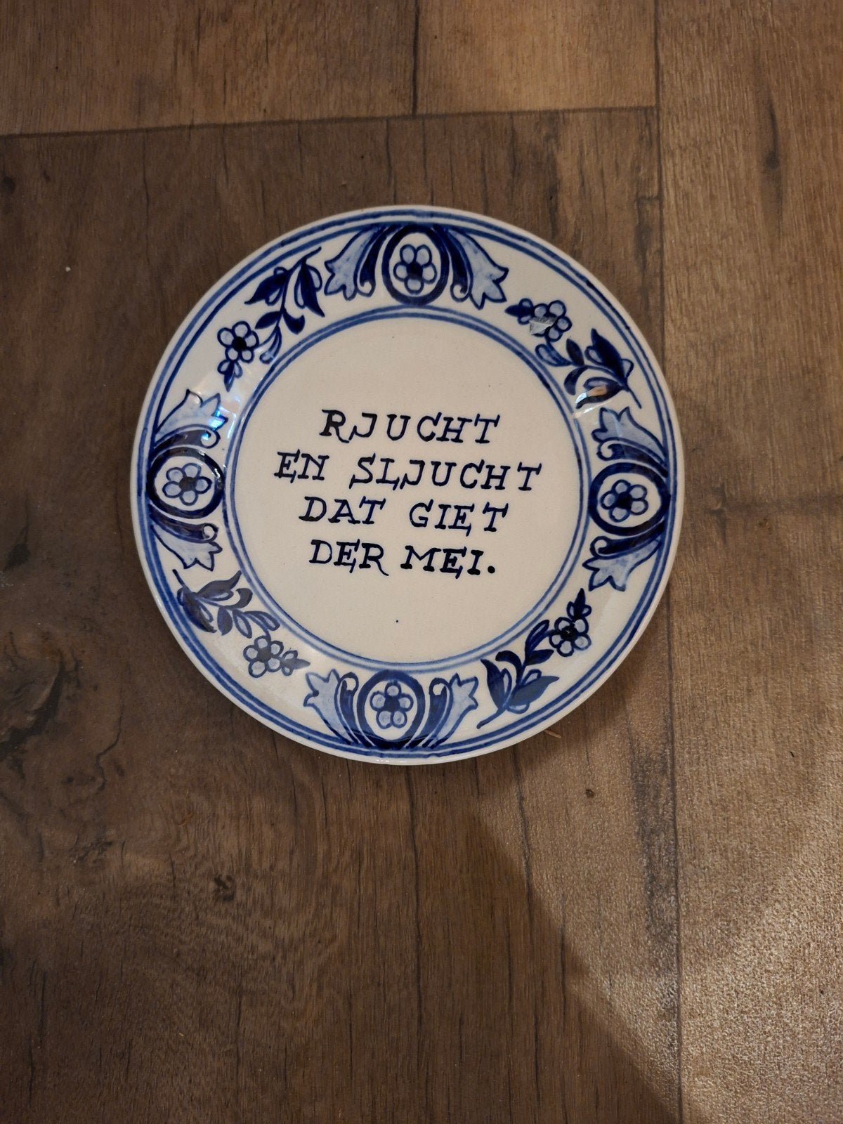 Delfts Blauw Wandbord Franeker Handwerk, Antiek en Kunst, Antiek | Wandborden en Tegels, Ophalen of Verzenden