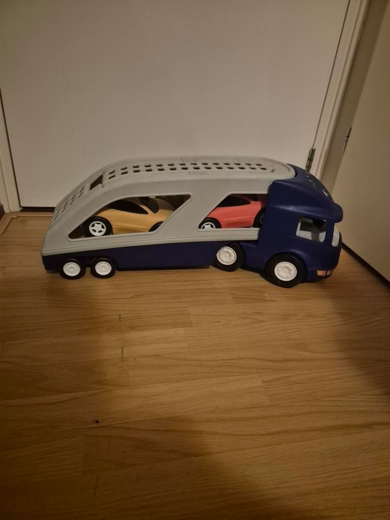 Speelgoed autotransporter met auto's, Ophalen