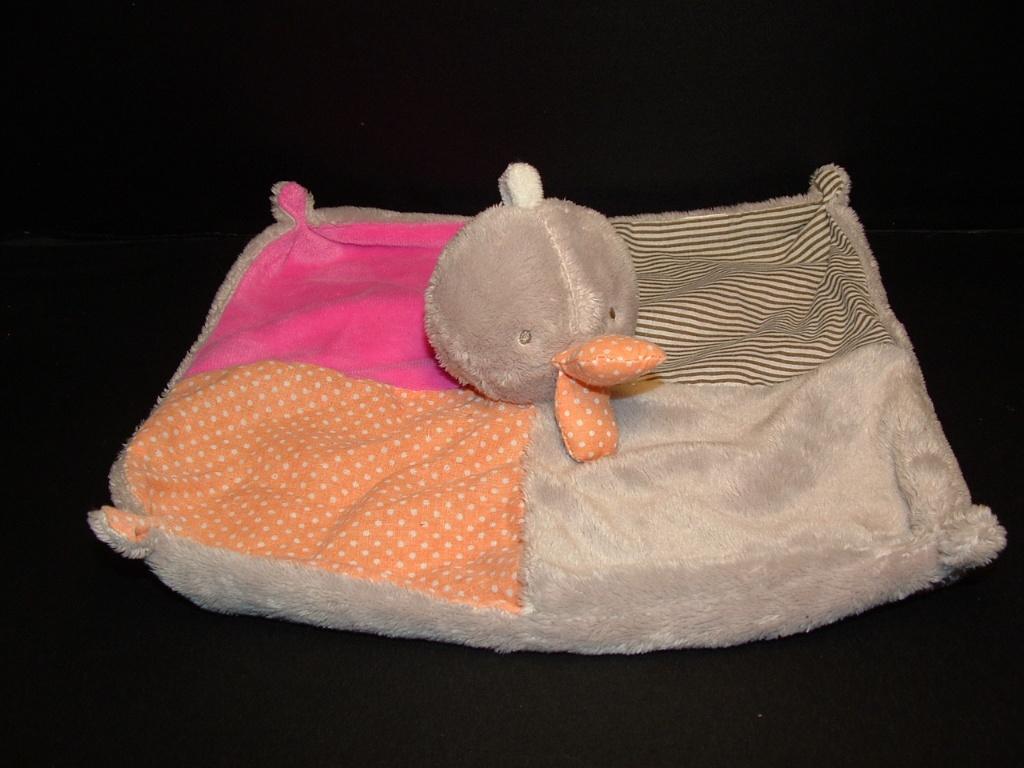 WIBRA EEND KNUFFELDOEKJE VELOURS/KATOEN MET VIER, Verzenden, Nieuw, Overige typen