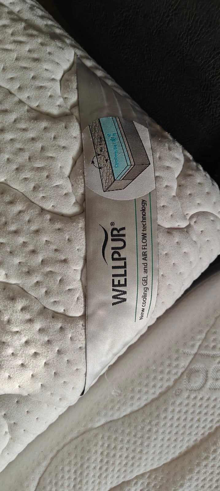 Wellpur matras 90x200 - gebruikt, Ophalen, 90 cm, Eenpersoons, Zo goed als nieuw