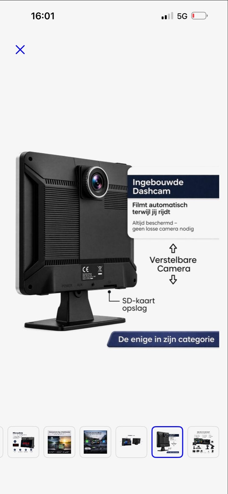 AUVION Draadloze CarPlay/AndroidAuto met Dashcam inkoopprijs, Ophalen of Verzenden, Nieuw