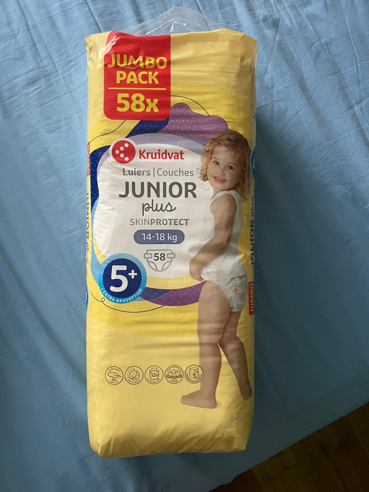 Kruidvat luiers maat 5+ (14-18kg) (let op: prijs per pak), Ophalen, Nieuw, Overige typen