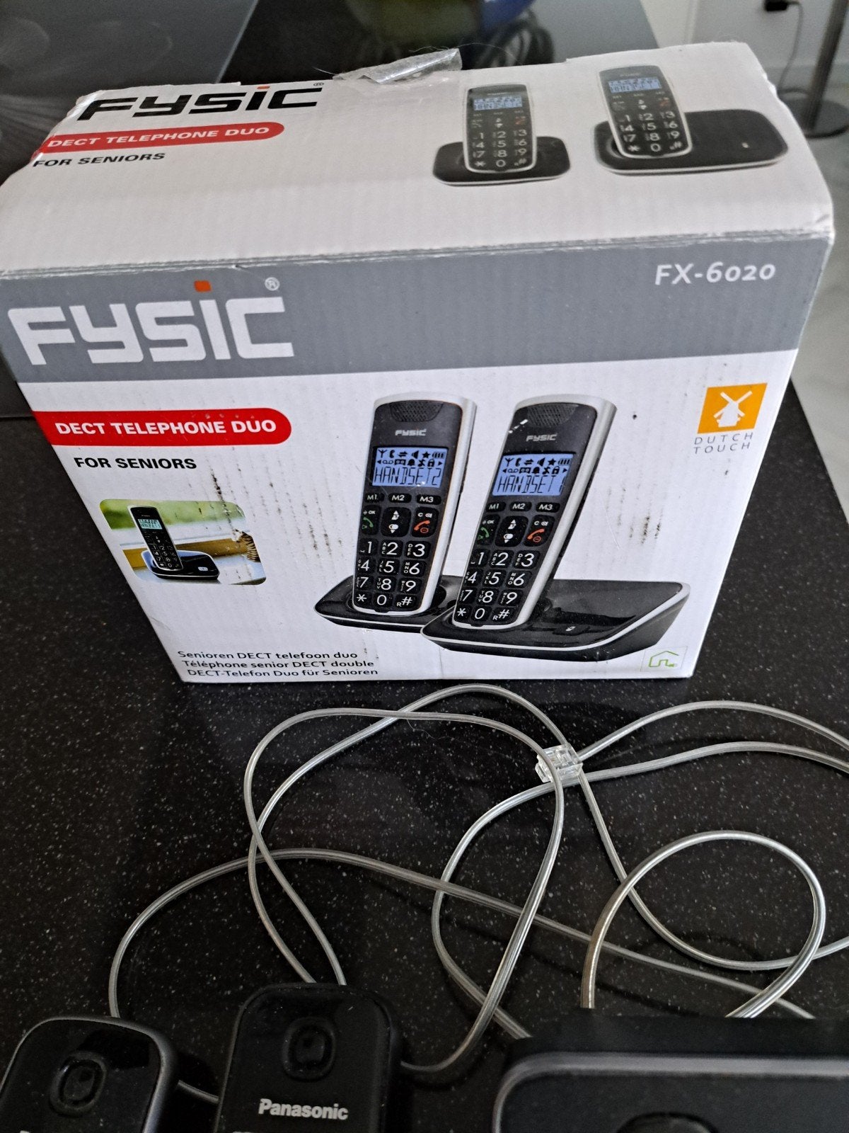 Vaste telefoon met 2 handsets Fysic FX-6020, Ophalen of Verzenden, Zo goed als nieuw, 2 handsets