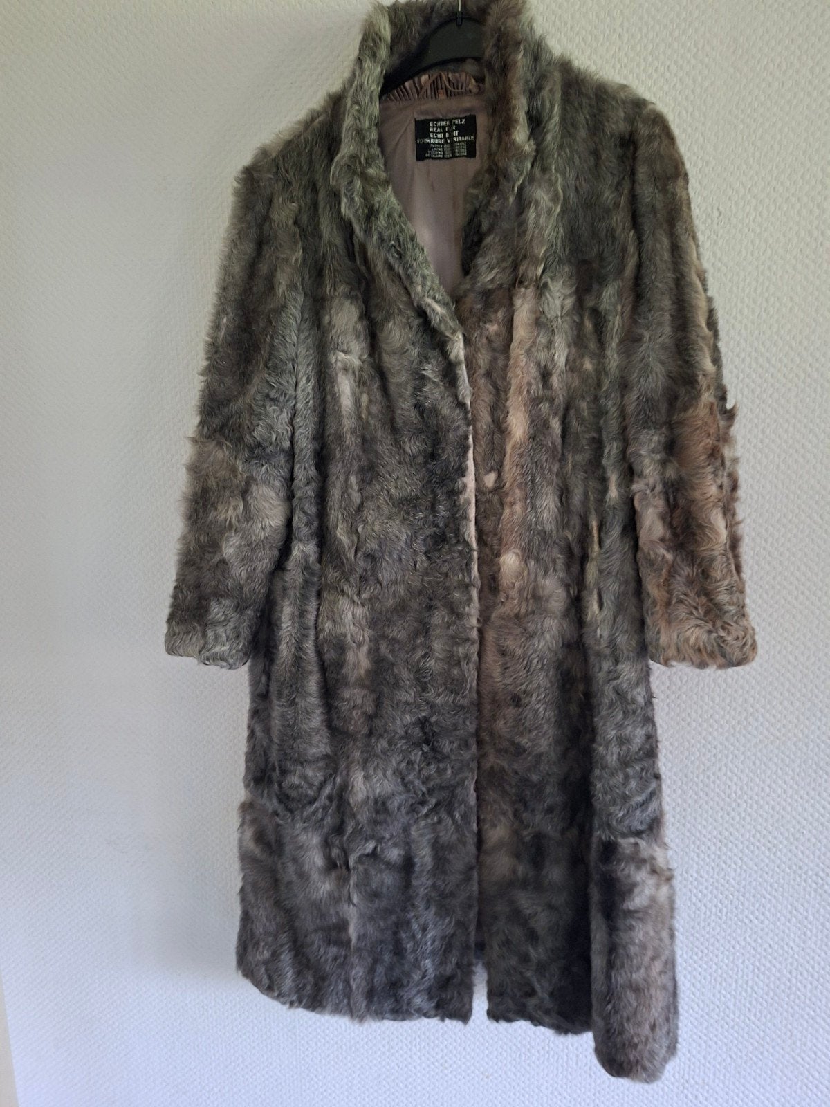 Echte Bontjas - Vintage en Warm, Ophalen of Verzenden, Zo goed als nieuw, Maat 42/44 (L), Bruin