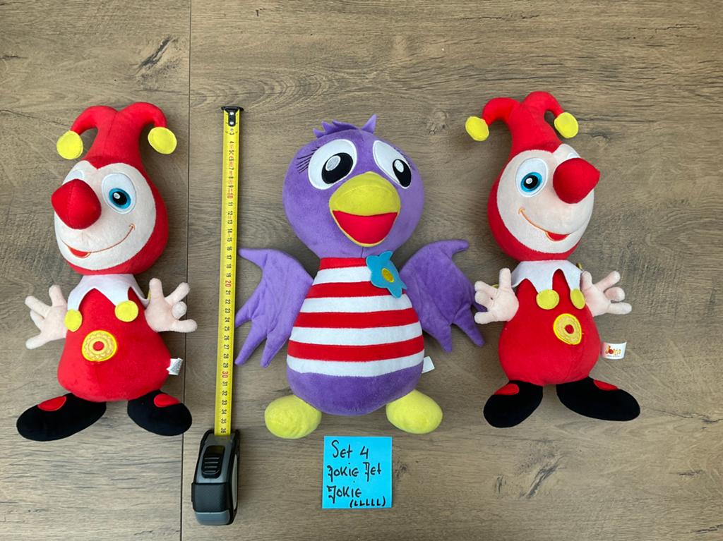 3 nieuwe zgan Efteling Jokie en Jet knuffels 30/35cm, Ophalen, Nieuw, Beeldje of Poppetje