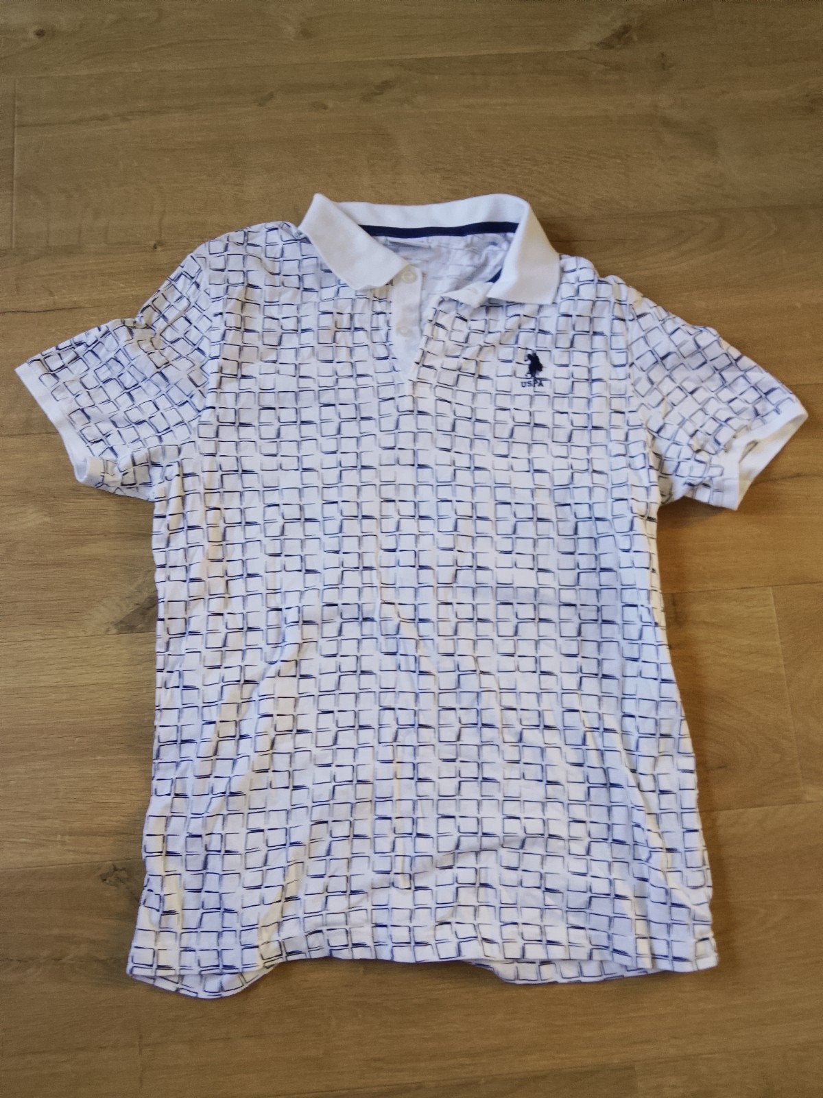 U.S. Polo Assn. Polo Shirt Heren - Maat L, Ophalen, Maat 52/54 (L), U.S. Polo Assn., Wit