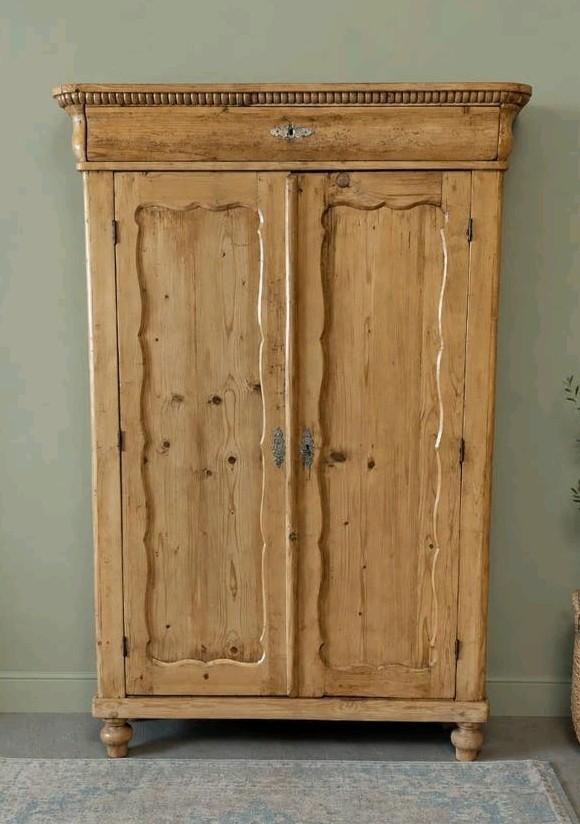 Oude geloogd grenen biedermeier meidenkast buffetkast, Huis en Inrichting, Kasten | Buffetkasten, Landelijk brocante antiek, Ophalen of Verzenden