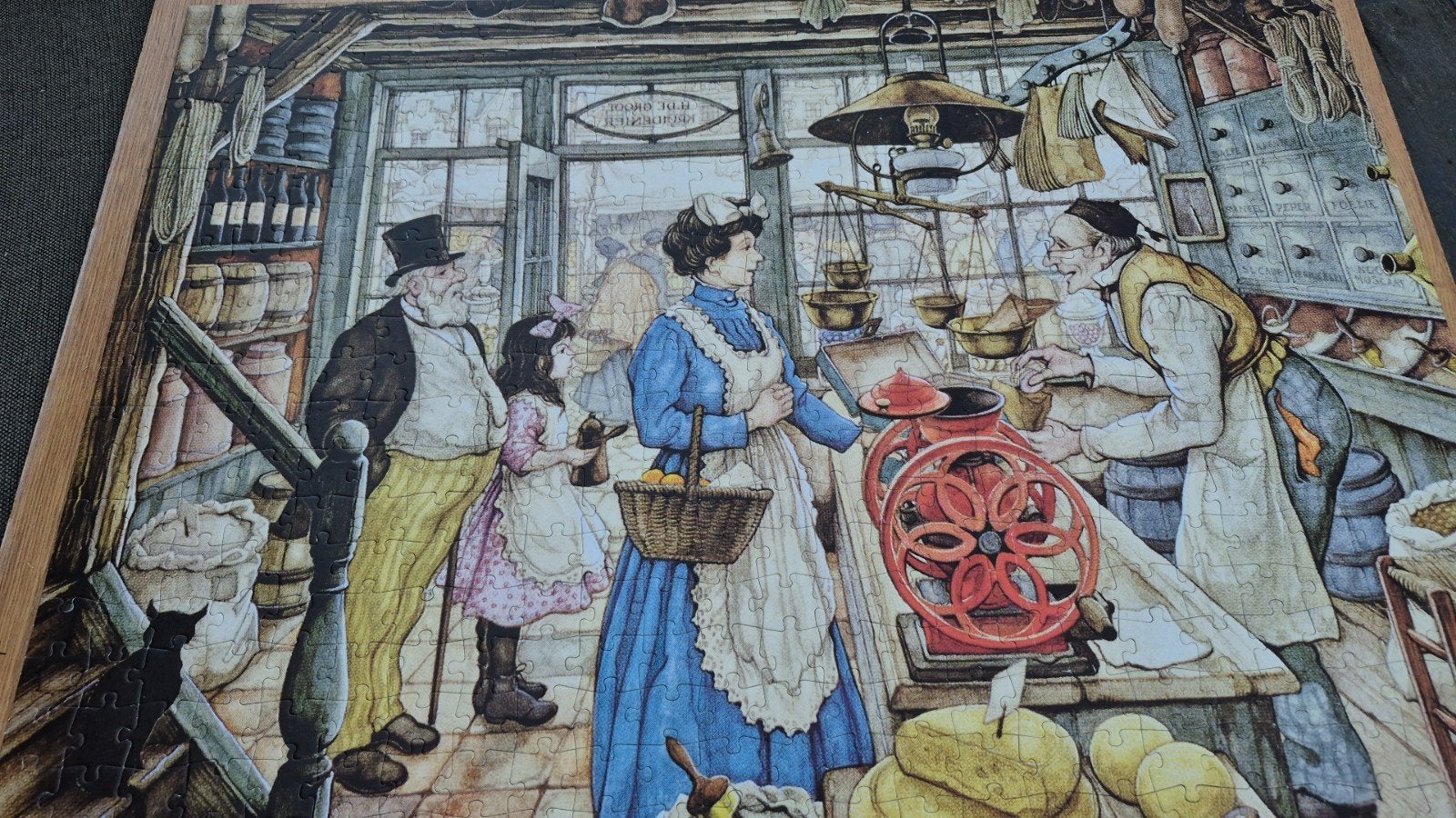 Anton Pieck Jumbo Legpuzzel 500 XL - De Kruidenier, Ophalen of Verzenden, Minder dan 500 stukjes, Gebruikt, Legpuzzel
