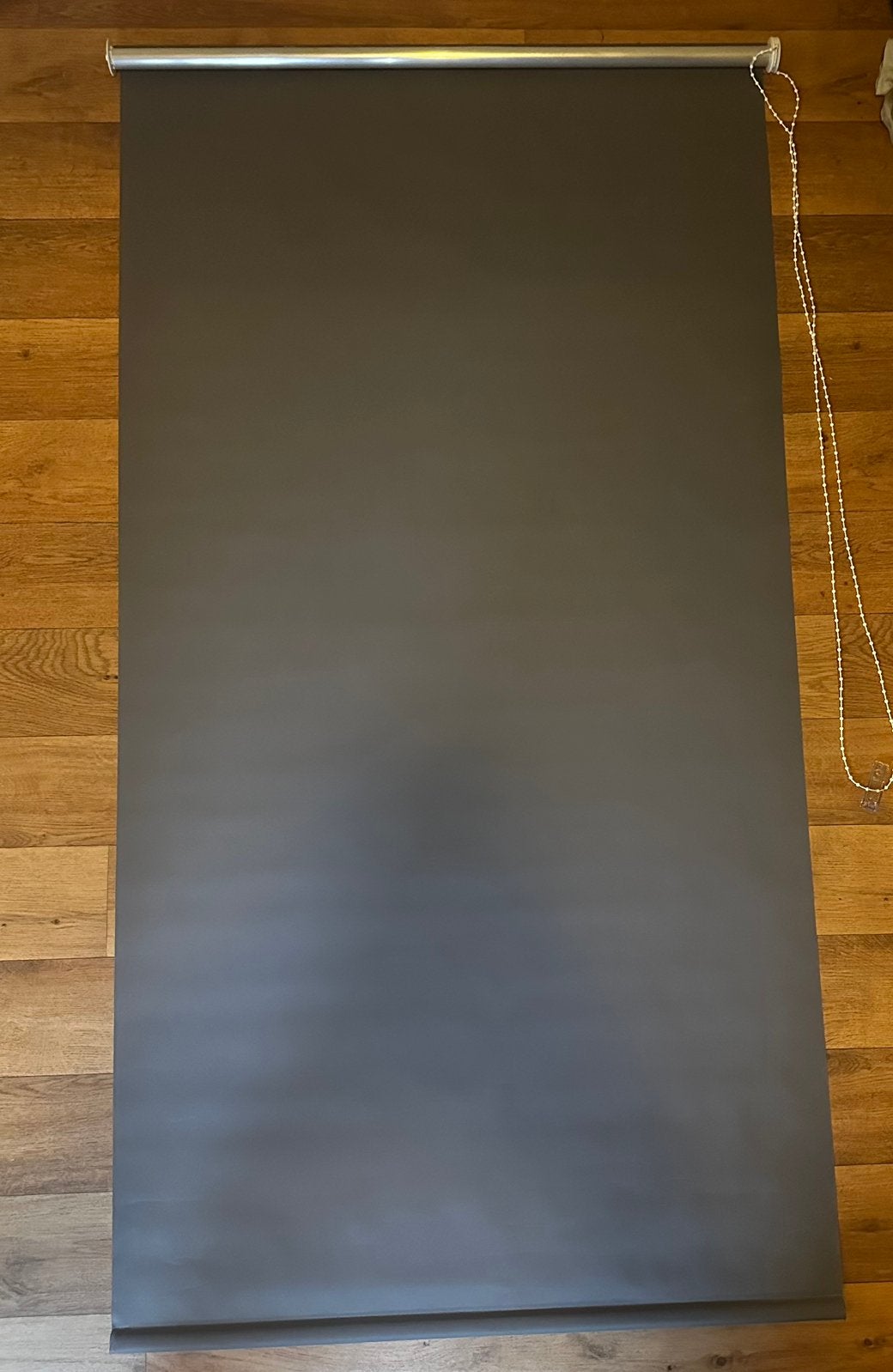 rolgordijn grijs 140x79 zonder bevestegingmateriaal, 100 tot 150 cm, Ophalen of Verzenden, Zo goed als nieuw, Grijs