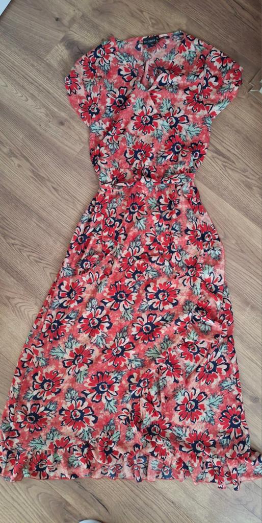 Maxi jurk bloem maat XL zie maten, Kleding | Dames, Jurken, Maat 42/44 (L), Ophalen of Verzenden, Zo goed als nieuw, Rood