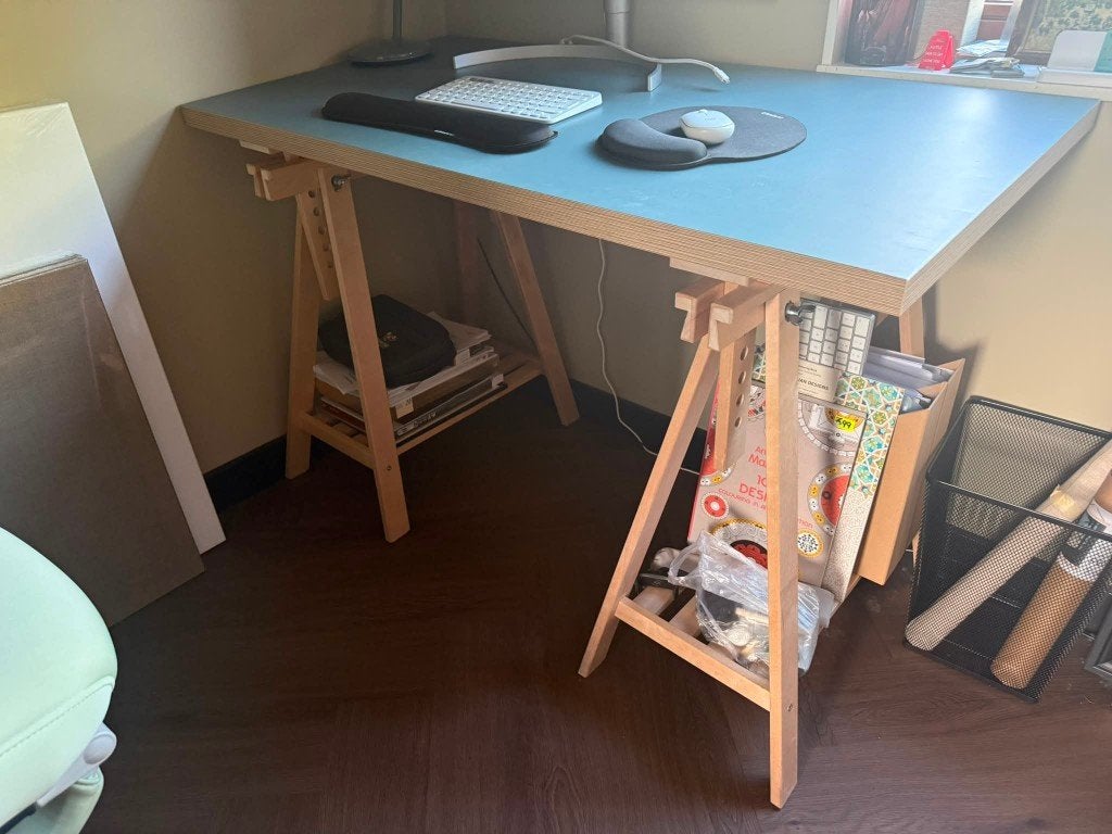 Mittback ikea desk, Demontabel, Scandinavisch, Hout, Ophalen of Verzenden