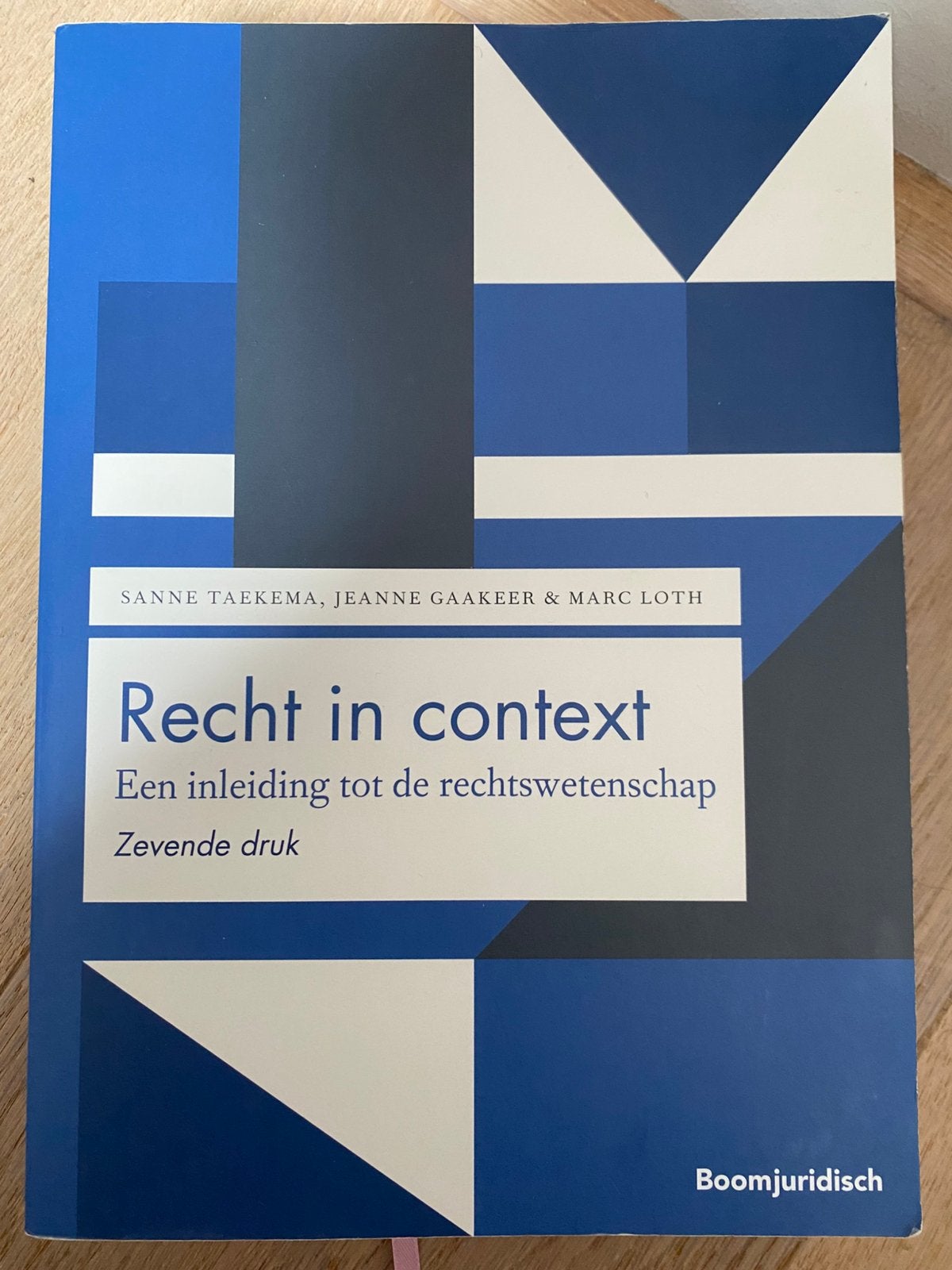 Recht in Context - 7e druk, Boom Juridisch, Ophalen of Verzenden, Alpha, Gelezen, WO