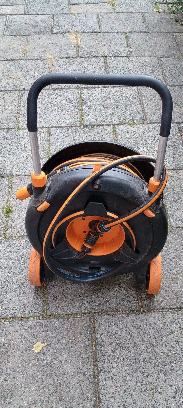 Fiskars Waterwheel L Tuinslanghaspel 31.5m, Ophalen, Zo goed als nieuw, Tuinslanghaspel