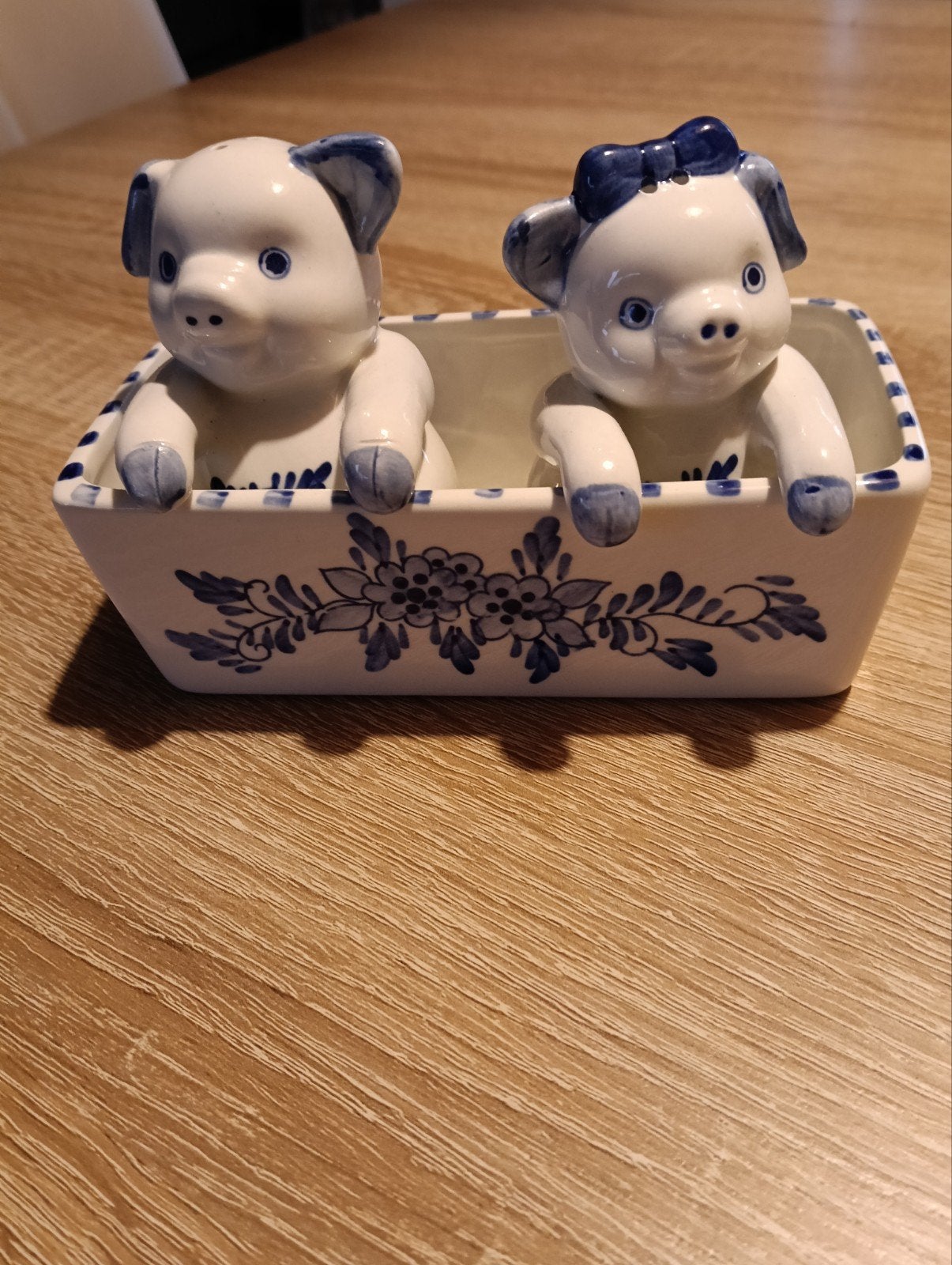Delfts Blauw Varkentjes Zout- en Peperstel, Ophalen of Verzenden