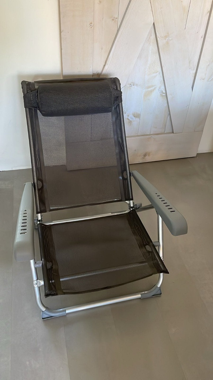 Bo-Camp Saint-Tropez Grey strandstoel, Ophalen, Zo goed als nieuw, Campingstoel