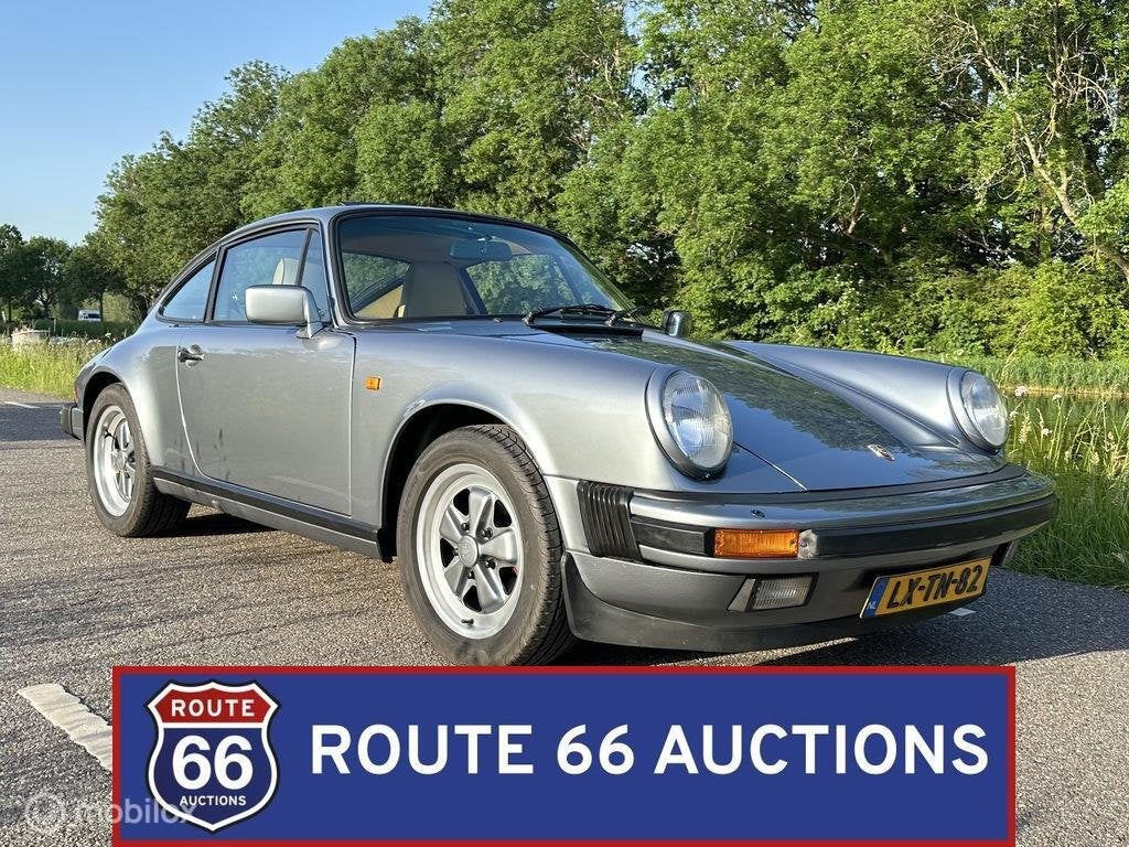 Porsche 911 Carrera | 1985 | Route 66 Auctions, Auto's, Overige carrosserieën, Zwart, Bedrijf, Porsche