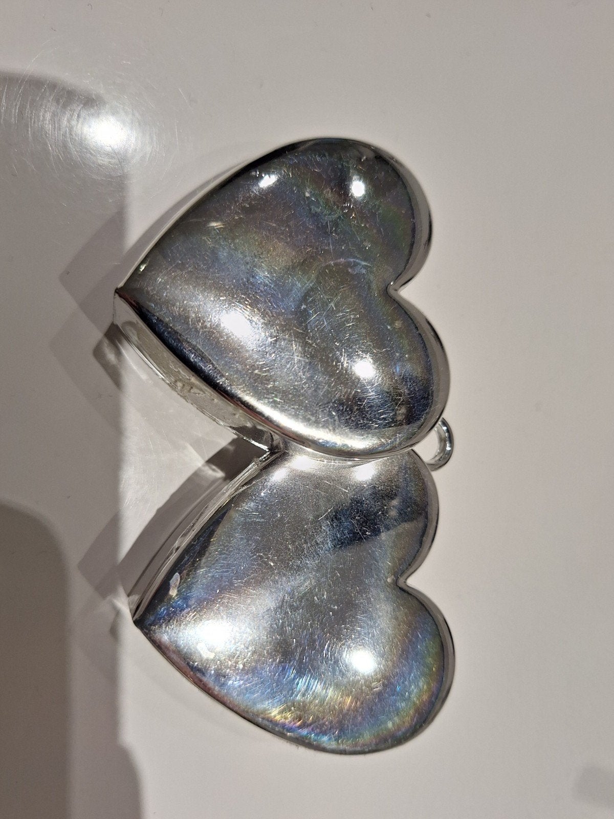 Ballon houder zilver hartjes, Ophalen, Nieuw, Versiering