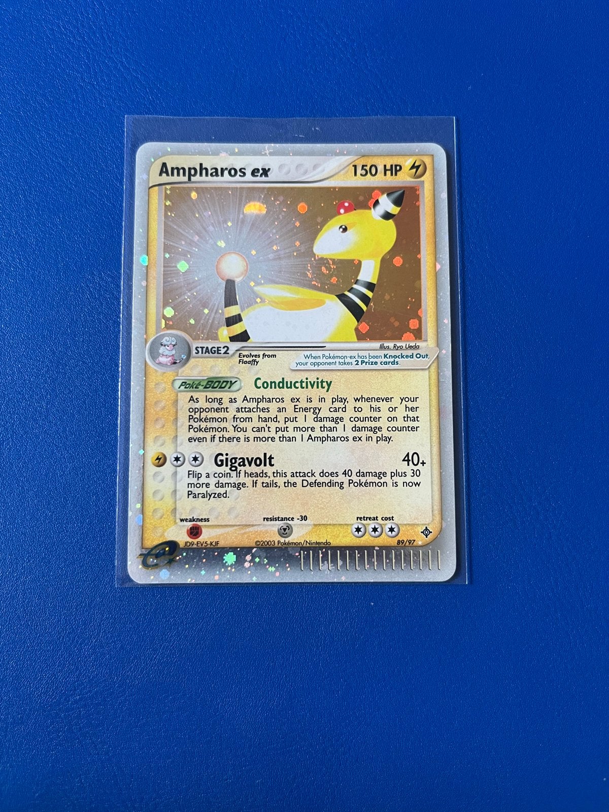 Ampharos ex 89/97, Ophalen of Verzenden, Zo goed als nieuw, Losse kaart, Foil