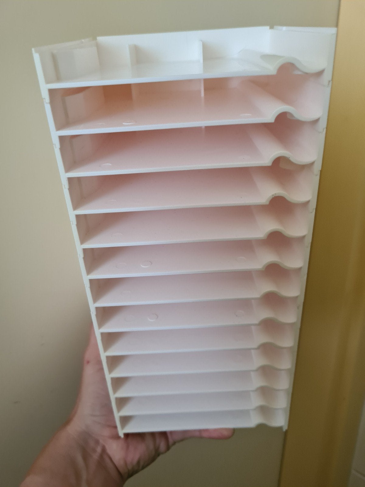 Stampin' Up! opbergsysteem 25 bakjes gebruikt, Ophalen of Verzenden, Gebruikt, Inkt, Foam of Stempelhouder