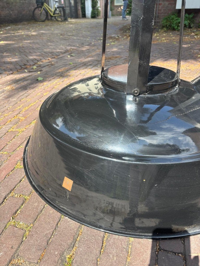 Industriële XL hanglamp zwart, Ophalen, Gebruikt, Vintage
