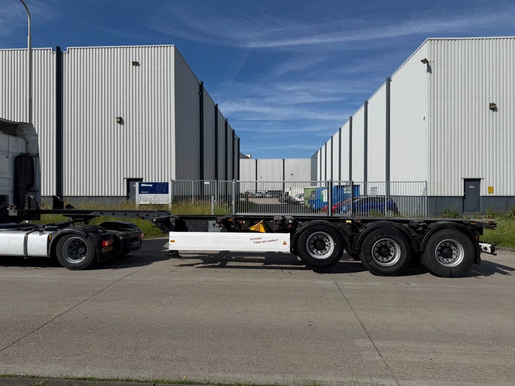 Krone 2X Container Chassis TE HUUR / FOR RENT (bj 2008), Auto's, Overige brandstoffen, Bedrijf, Aanhangers en Opleggers, Te koop