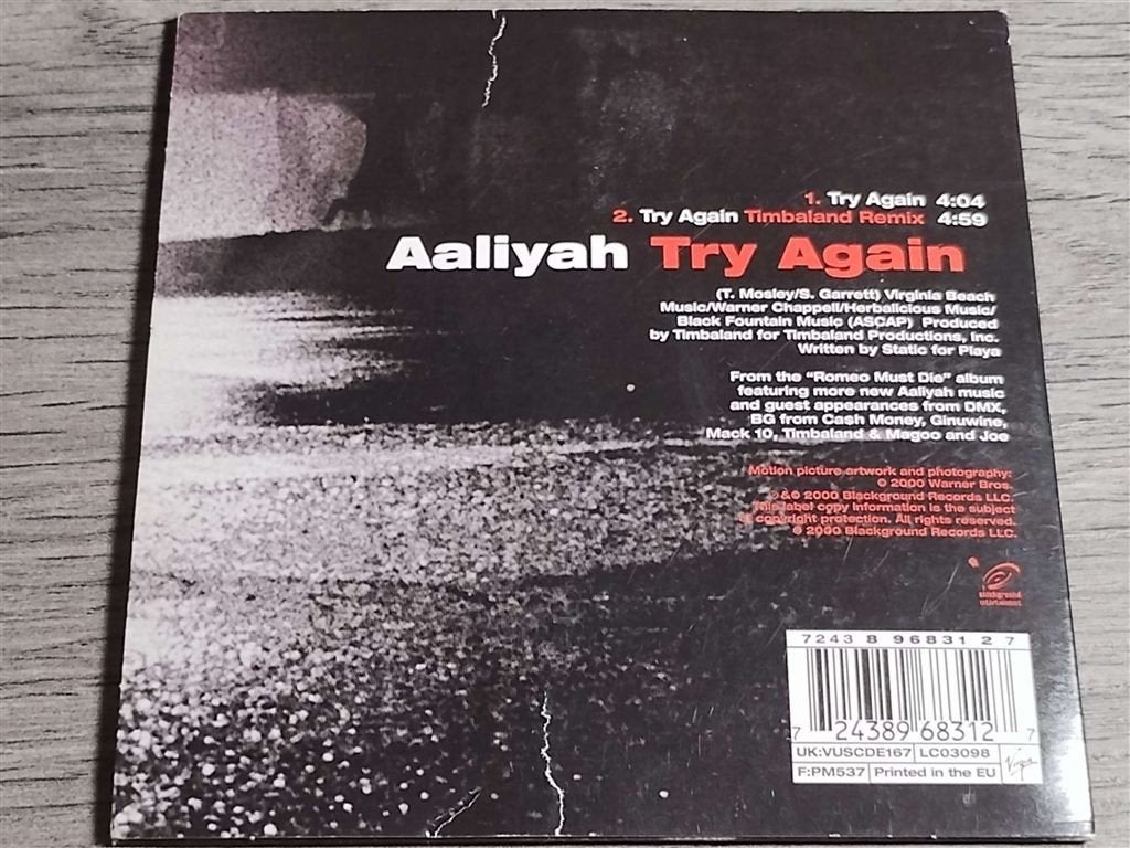 Aaliyah – Try Again, Ophalen of Verzenden, Gebruikt, Pop